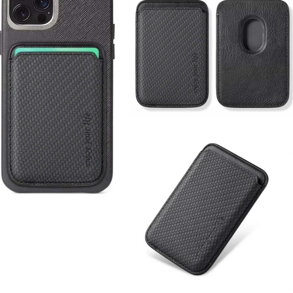 Magnetic Phone Wallet Card Holder Compatible with MagSafe on iPhone 15 14 13 12.